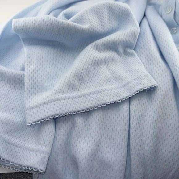 NWT MISS ELAINE WOMAN 3X LOUNGEWEAR/SLEEPWEAR/PAJAMA BLUE CUDDLEKNIT POPOVER - Picture 14 of 17